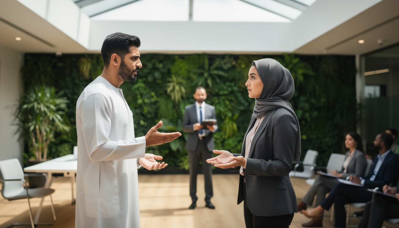 جلسة تمثيل أدوار في التفاوض على الراتب